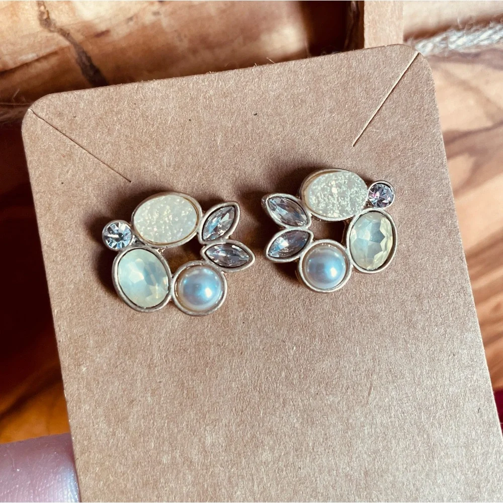 Vintage Cluster Stud Earrings